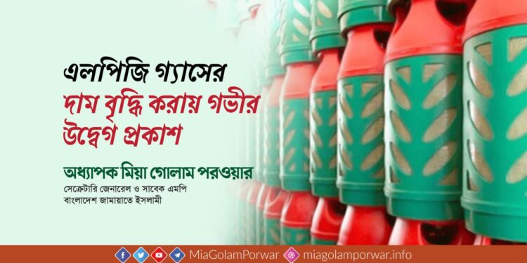এলপিজি গ্যাসের দাম বৃদ্ধি করায় গভীর উদ্বেগ প্রকাশ